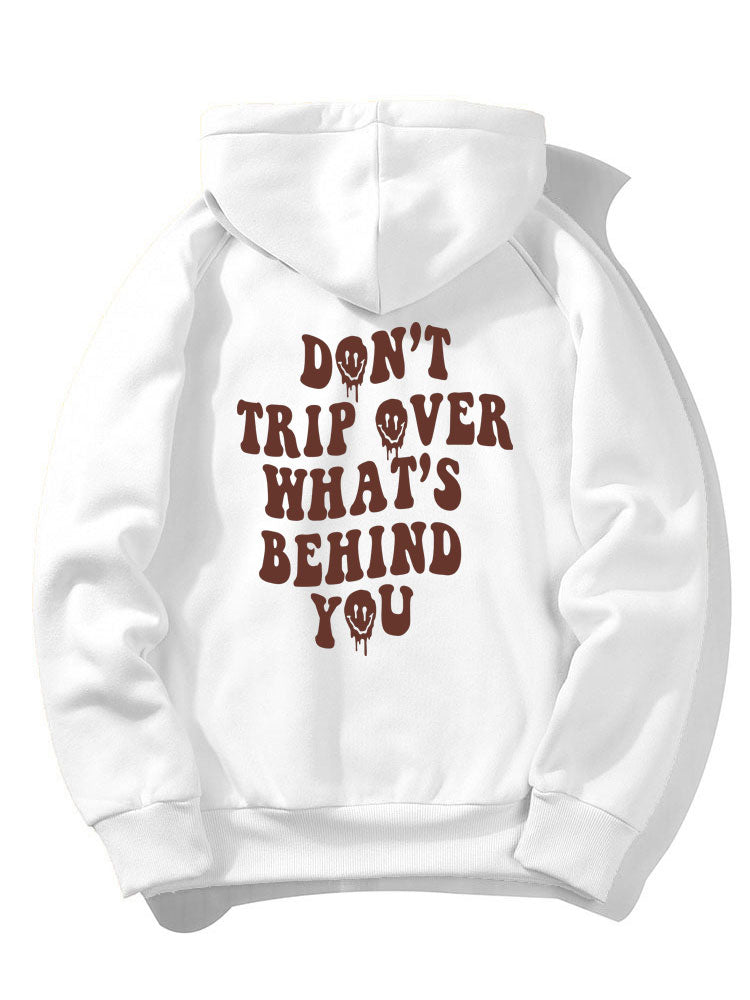 Slogan Back Print Hoodie